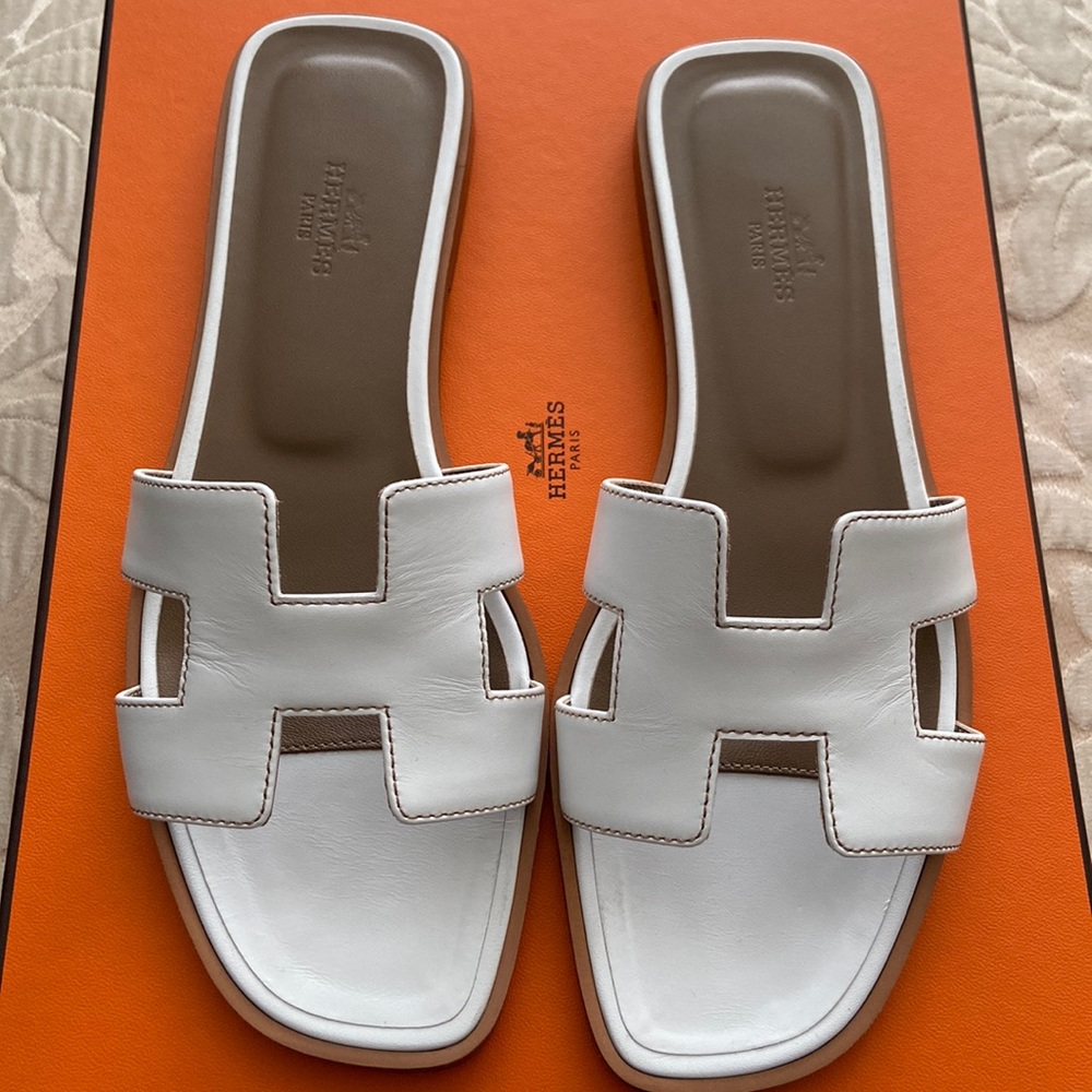 Authentic Hermes Oran Sandals